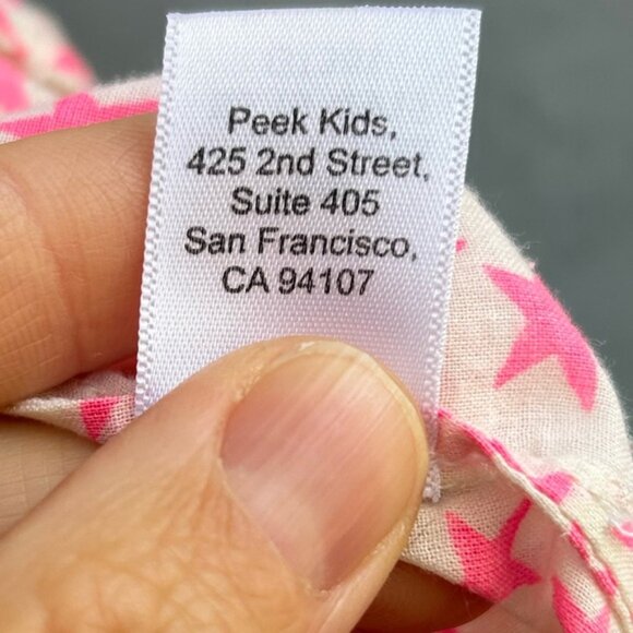Peek Kids Pink Stars tunic, size 8 - Picture 9 of 10